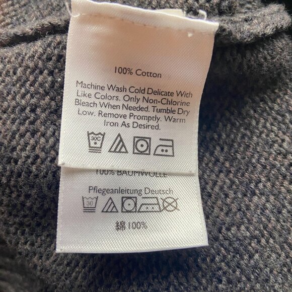 Eddie Bauer Men's Cotton Gray Pull-Over Sweater Size Large Crew Neck Long Sleeve - Picture 6 of 6